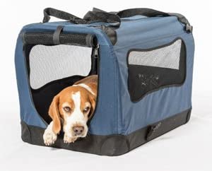 2PET Folding Soft Dog Crate for Indoor, Travel - 28 x 20 x 20 inches
