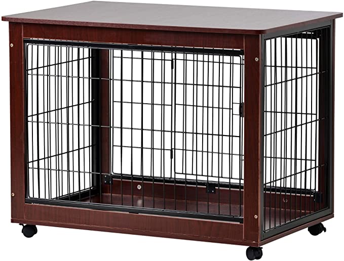 39” Large Dog Crate Furniture, Dog Houses for Large and Medium Dogs