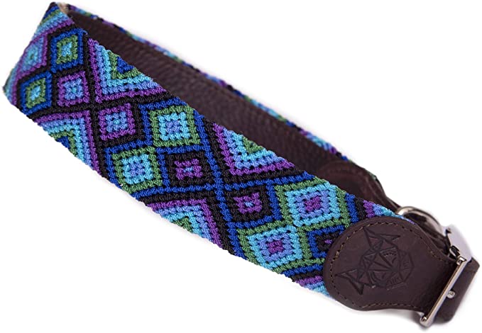 ALEBRIPETS I Dog Collar Handmade Design with Premium Leather (Adjustable, Washable and Resistant) All Breeds - Made in Mexico