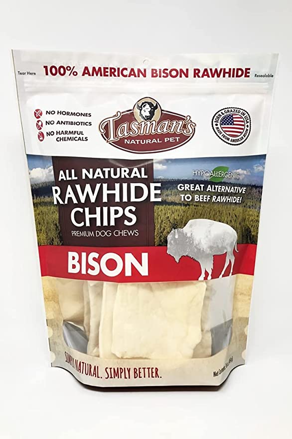 All-Natural Buffalo Rawhide Chips - 1 Pound