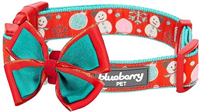 Blueberry Pet 10+ Designs Christmas Festival Dog Collars, Slide Accessories