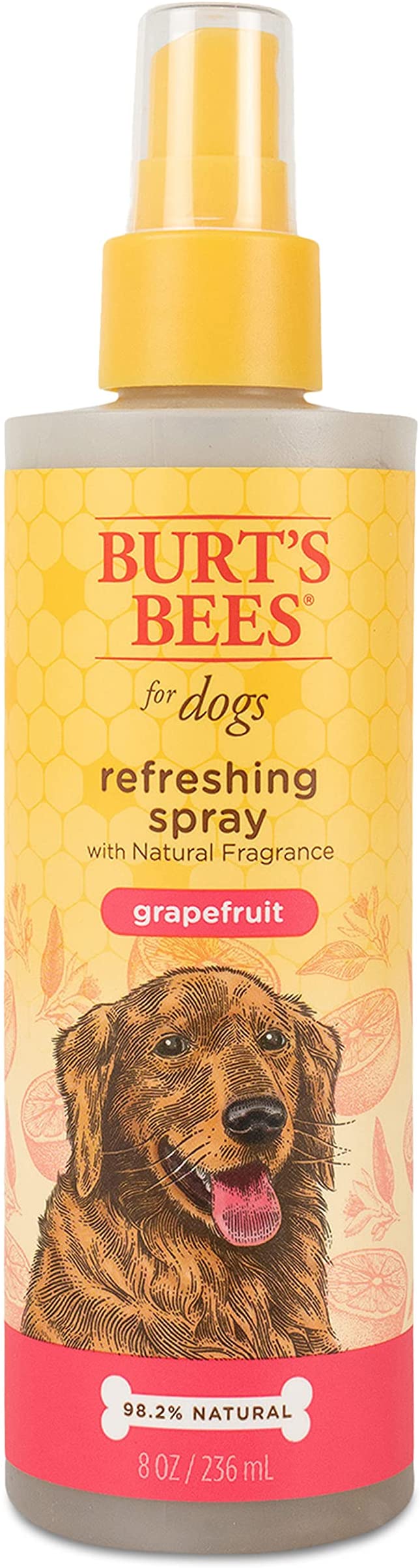 Burt's Bees for Dogs Dog Grooming Supplies, Grapefruit Fragrance - 2 in 1 Dog Shampoo & Conditioner, Dog Conditioner, Dog Deodorizing Spray, Dog Spray, Dog Bath Supplies, Pet Shampoo, Puppy Shampoo