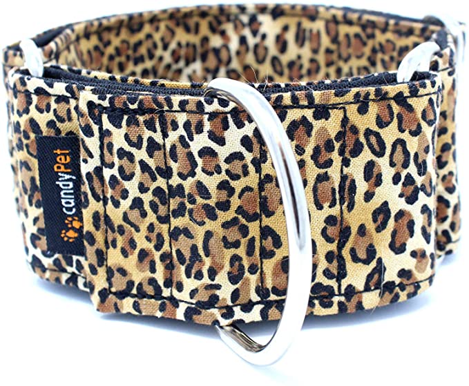 CandyPet Martingale Collar for Dogs " Leopard Model