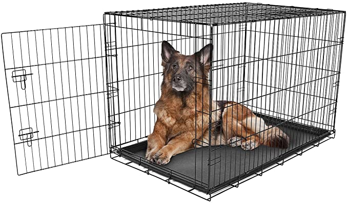 Carlson Pet Products Secure and Foldable Single Door Metal Dog Crate - 48 x 30 x 33 inches