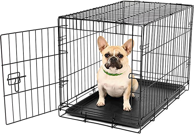 Carlson Pet Products Secure and Foldable Single Door Metal Dog Crate - 24 x 18 x 19 inches