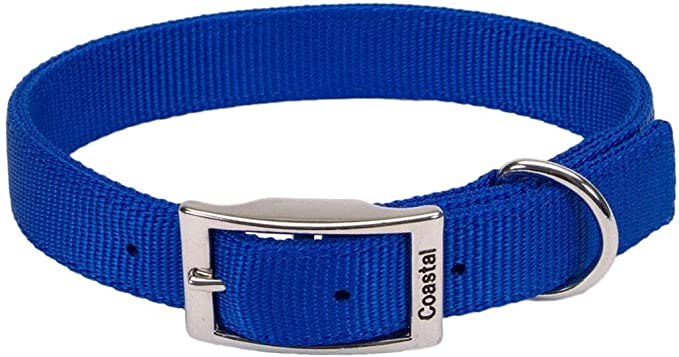 Coastal Pet Double-Ply Nylon Dog Collar 1" x 20", Blue (1-Unit)