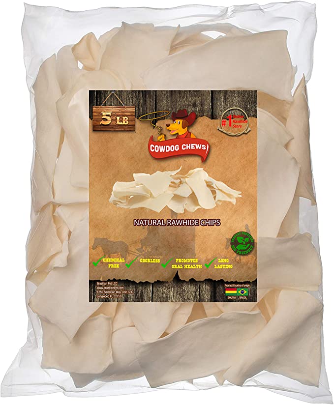 Cowdog Chews Natural Rawhide Chips