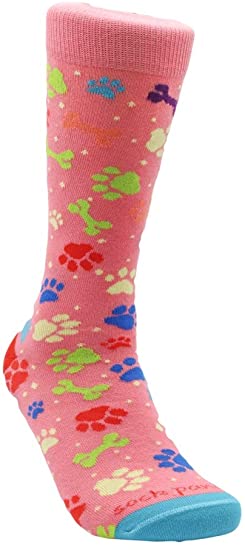 Dog Paws and Bones Patterned Sock from the Sock Panda