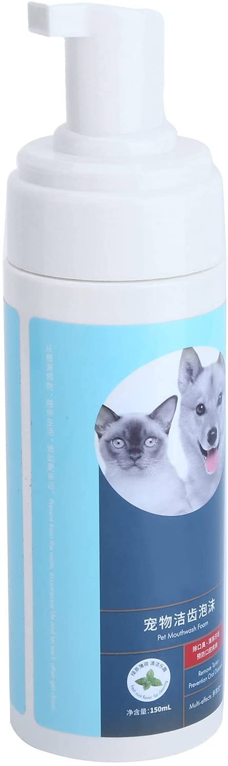 Dog Toothpaste, Plant Extracts Universal Use Spray Safe Pet Tooth Foam for Pet Oral Care for Balance PH