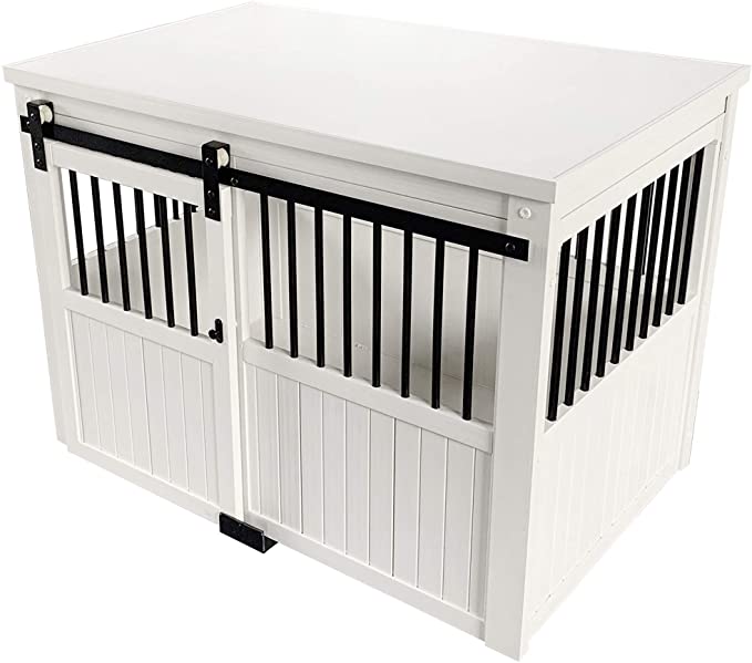 ECOFLEX Homestead Sliding Barn Door Furniture Style Dog Crate