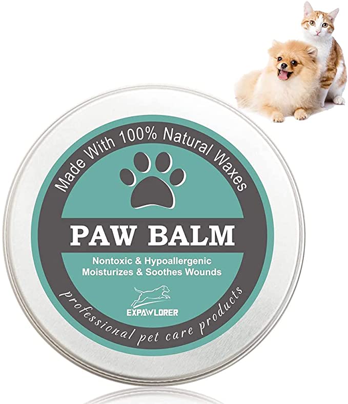EXPAWLORER Dog Paw Balm - Pet Paw Protection Wax for Dogs and Cats, 100% Natural Paw Soother for Dogs Also Available as Dog Nose Balm, Dog Paw Moisturizer Against Cracked and Dry