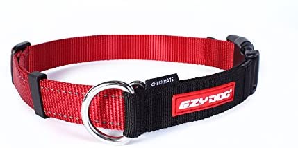EzyDog Checkmate Martingale-Style Training and Correction Dog Collar - 6 x 1.5 x 2 inches