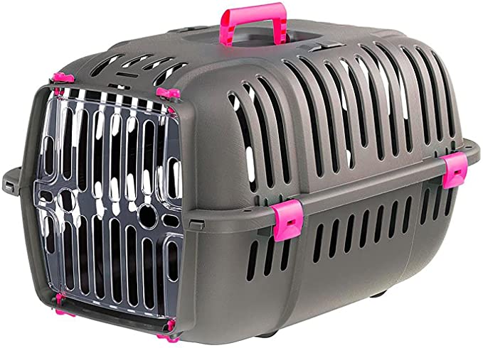Ferplast Jet Pet Carrier: Value Dog Carrier Suitable for Toy Dog Breeds & Small Cats, Assembled Dimensions: 18