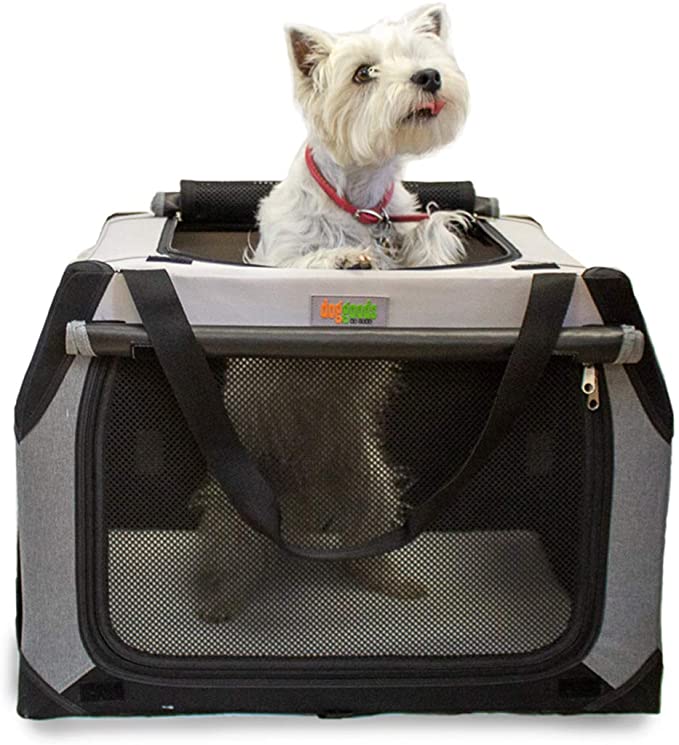 Folding Soft Dog Crate for Medium Dogs by DogGoods Indoor Outdoor Dog Kennels and Crates and Collapsible Dog Crate for Camping