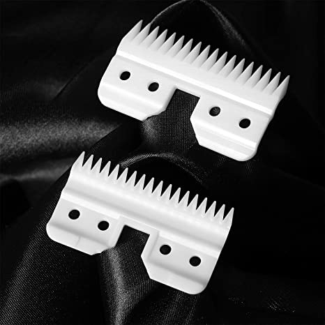 FOXSONIC 2pcs Replacement Ceramic blade for Oster fast feed clipper Oster A5 Grooming Clippers Ceramic Clipper movable blade
