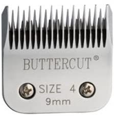 Geib Buttercut Stainless Steel Dog Clipper Blade, Size-4 Skip Tooth, 3/8-Inch Cut Length