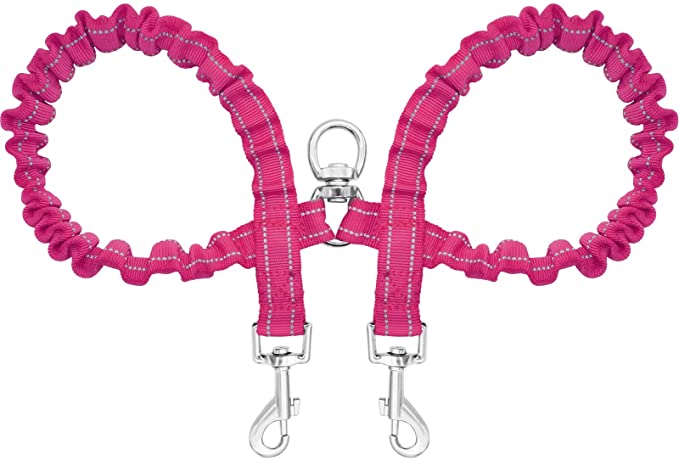 Giecooh Double Dog Leash,Reflective No Tangle Leashes for 2 Dogs,Dual Dog Training Leash for Small Medium Large Dogs