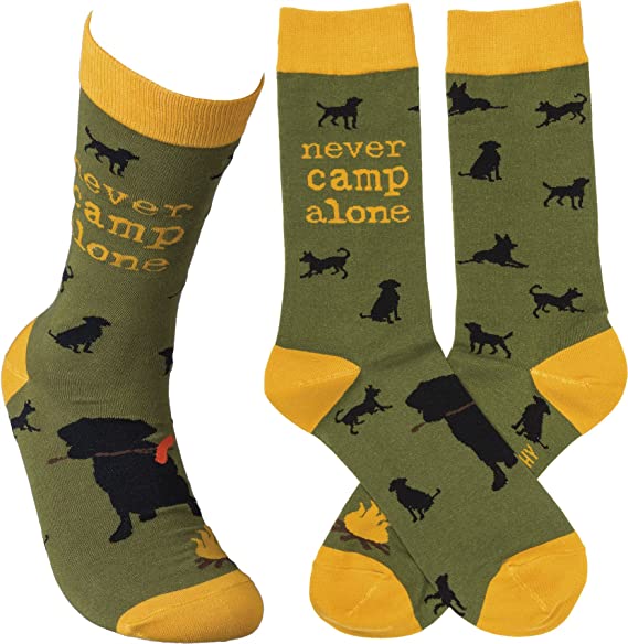 Good Dog Socks (Never Camp Alone)