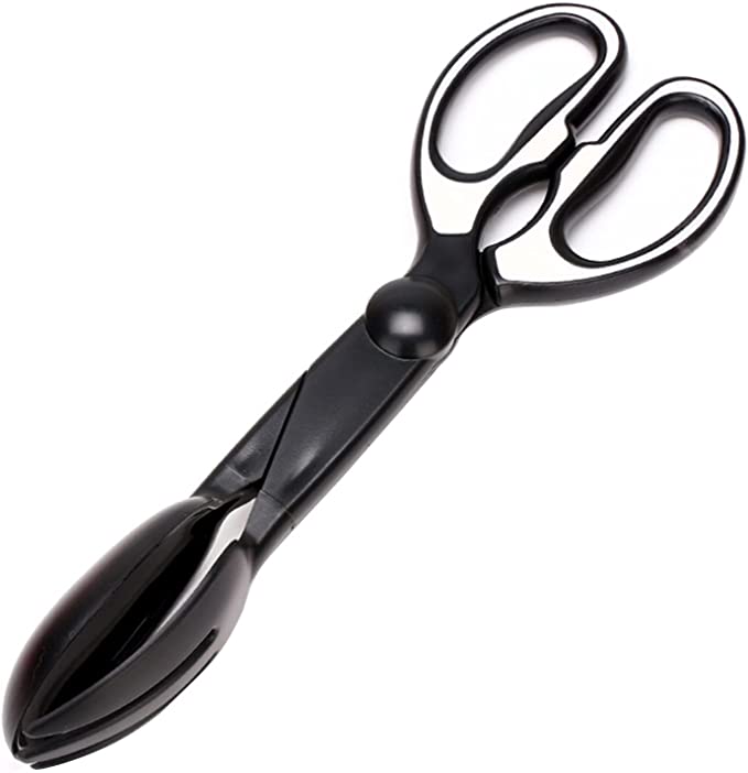 Infgreateh Pooper Scooper Dog Poop Collector Tongs Cleaning Tool Scissors Picker for Home Use Black