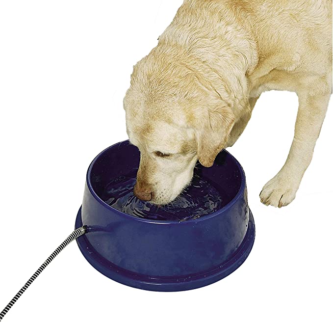 K&H Pet Products Thermal-Bowl Cat & Dog Outdoor Heated Water Bowl - 1.31 Pounds