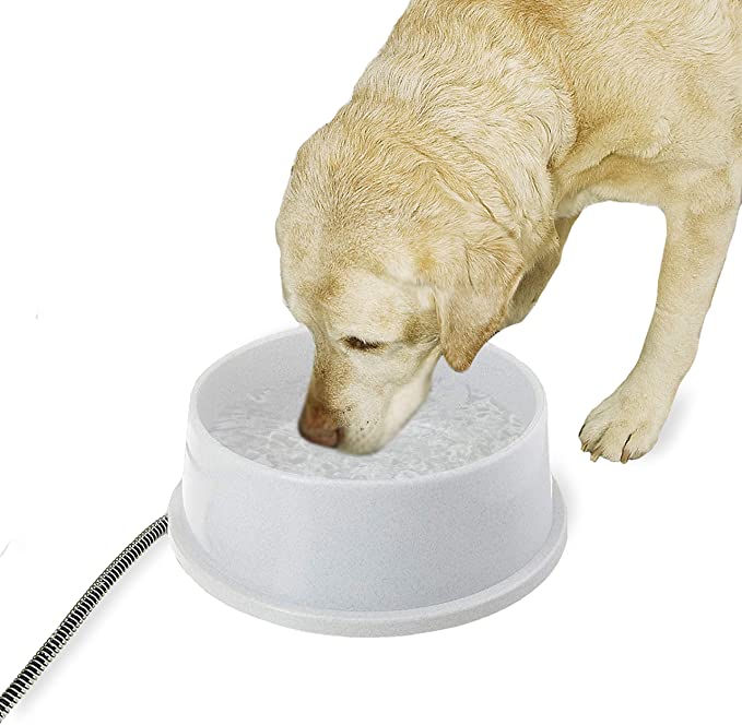 K&H Pet Products Thermal-Bowl Heated Cat & Dog Bowl 1.5gal. Granite 25W