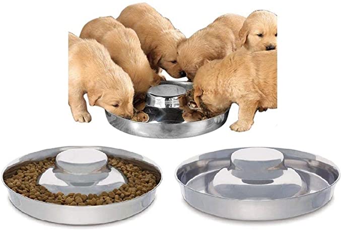King International Stainless Steel 3 Puppy Bowls,Puppy Food Bowl,Puppy Bowls for Small Dogs,11.4'',Puppy Bowl,Puppy Supplies,Puppy Feeder,Puppy Feeding Bowls for Litters