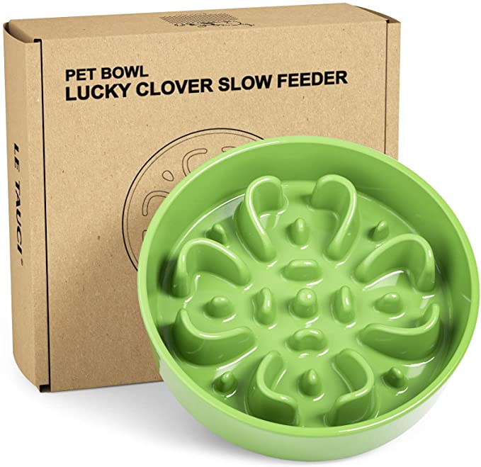 LE TAUCI Ceramic Slow Feeder Dog Bowl, Dog Feeder Dog Food Bowl, Slow Bowl, Puppy Bowl