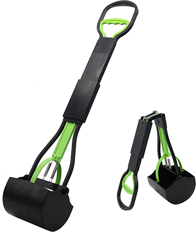Living Express 28'' Pooper Scooper for Large Dogs-Long Handle Dog Poop Scooper for Grass, Premium Material, Not Easy to Break