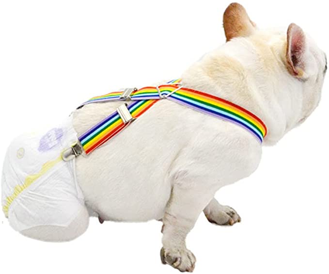 LKJYBG Dog Diaper Suspenders,Suspenders for Dog Diapers Adjustable Size