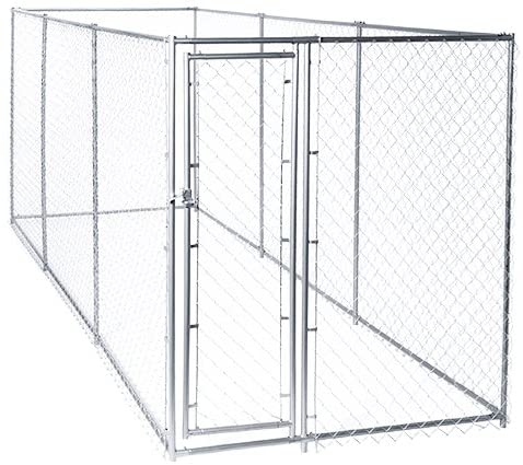 Lucky Dog Chain Link Boxed Kennel
