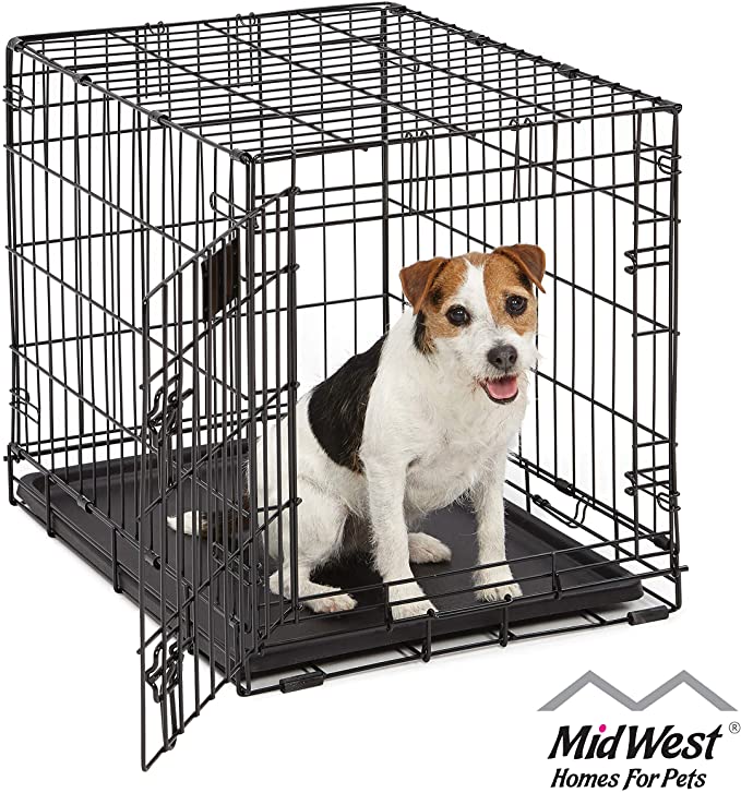 MidWest Homes for Pets Single & Double Door Life Stages Dog Crate - 24 x 18 x 21 inches