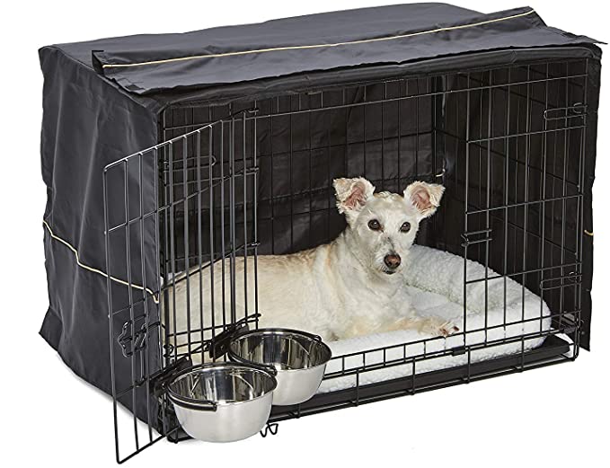 MidWest iCrate Starter Kit | The Perfect Kit for Your New Dog Includes a Dog Crate - 30 x 19 x 21 inches
