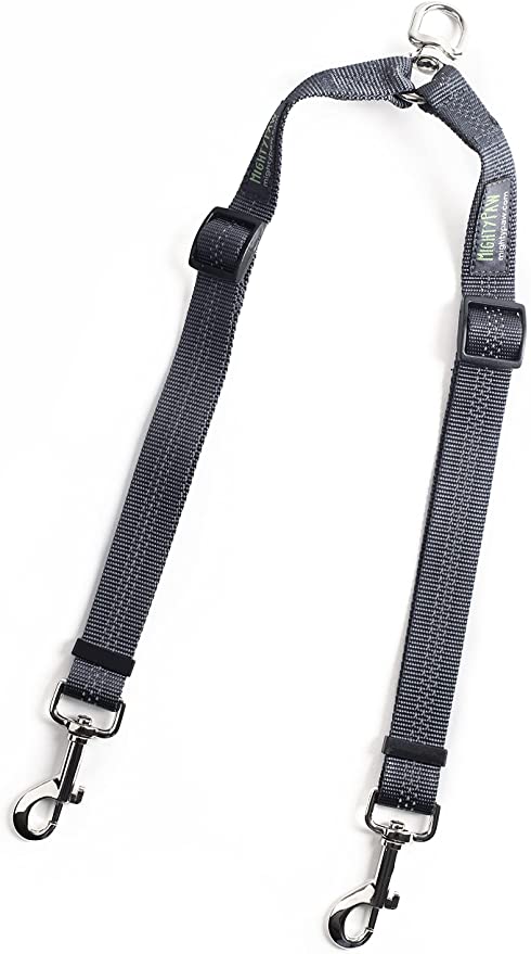 Mighty Paw Double Dog Leash, Two Dog Adjustable Length Dog Lead