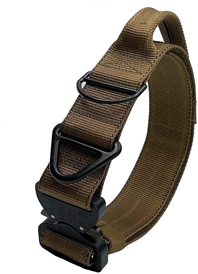 Miles Tactical Cobra Buckle Dog Collar Heavy Duty for Large Dogs K9 and Military Made in USA