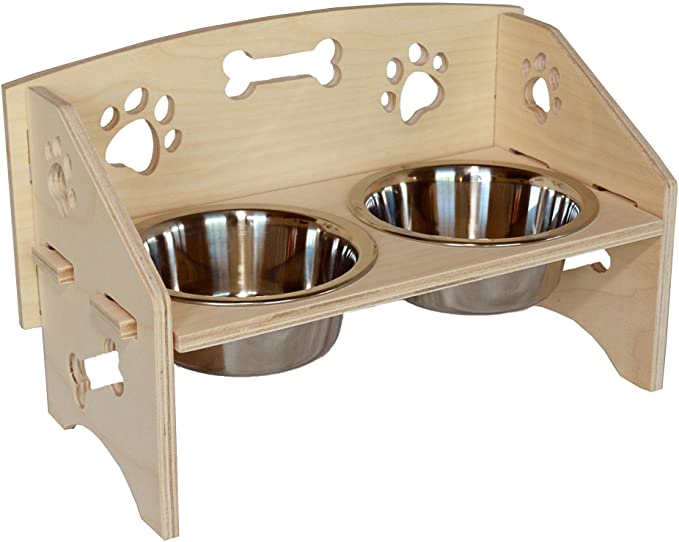 MPI WOOD Small Dog Bowl (SMDOGBL)