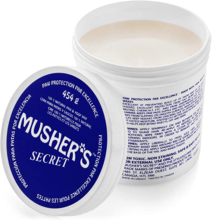 Mushers Secret Dog Paw Wax (16 Oz): All Season Pet Paw Protection Against Heat, Hot Pavement, Sand, Dirt, Snow - Great for Dogs on Trails and Walks!