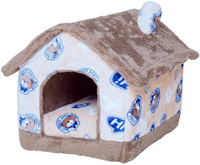NA Pet Kennel Four Seasons General Cat Kennel Dog Kennel Small Kennel Warm Cat Kennel Removable and Washable Folding Cat Kennel