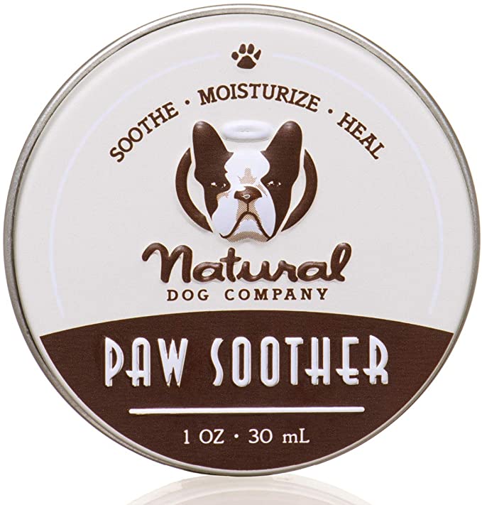 Natural Dog Company Paw Soother, Heals Dry, Cracked, Irritated Dog Paw Pads