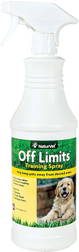 NaturVet " Off Limits Training Spray " Deters Pets From Desired Areas " Unique Combination of Herbal Extracts Pets Find Unpleasant " 32 oz