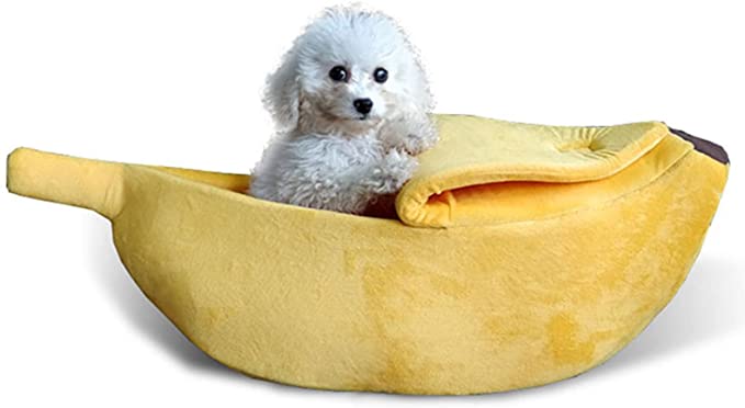 NC Pet Supplies Creative Kennel Banana Shape Cat Kennel Winter Warm Pet Kennel