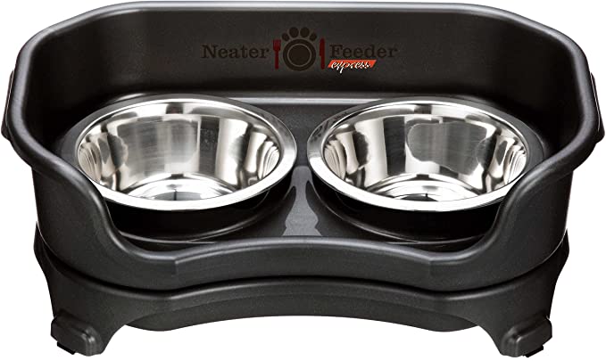 Neater Feeder Express Elevated Dog and Cat Bowls - Raised Pet Dish - Stainless Steel Food and Water Bowls for Small to Large Dogs and Cats