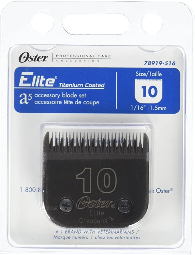 Oster Elite CryogenX Professional Animal Clipper Blade, Size 10 (078919-516-005)