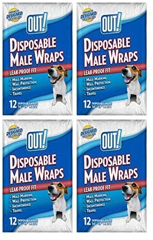 OUT! 12 Count Disposable Male Wraps