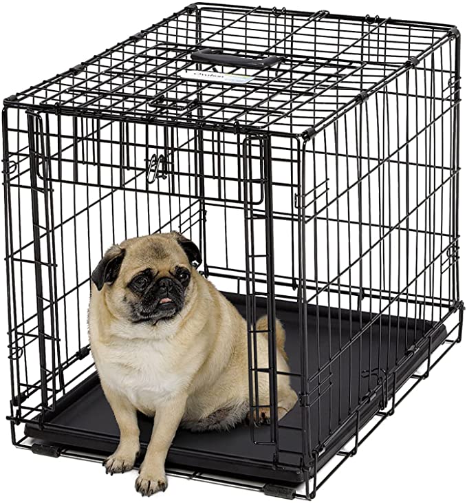 Ovation Folding Dog Crate | Dog Crate Features Space-Saving Overhead ✅Garage” Style Door & Comes Fully Equipped w/ Replacement Tray