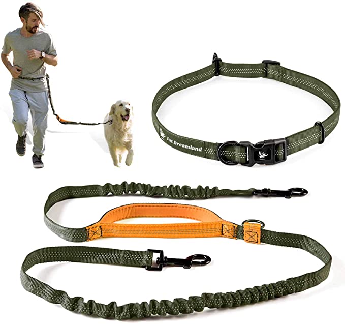 Pet Dreamland Hands Free Dog Leash for Running, Walking, Hiking - Large Dog (35-150 lb