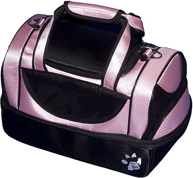 Pet Gear Aviator Carrier / Car Seat / Bed Crystal Pink 16" x 10" x 10"