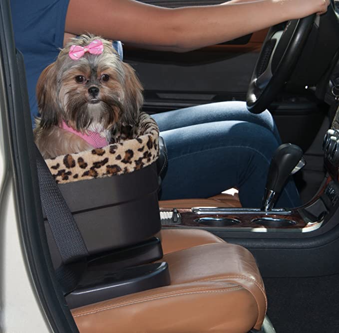 Pet Gear Booster Seat for Dogs/Cats, Removable Washable Comfort Pillow + Liner - NEW Chocolate/Jaguar