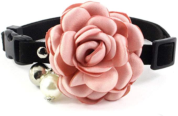 PetFavorites Everflowering Rose Flower Cat Dog Collar Bow Tie