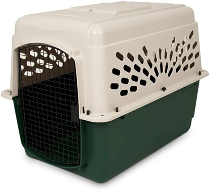 Petmate 21796 Ruffmaxx Travel Carrier Outdoor Dog Kennel, 360° Ventilation, 40", Multi