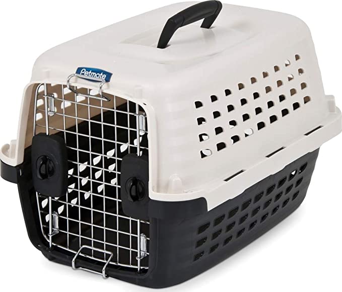Petmate Compass Plastic Pets Kennel with Chrome Door - 19 x 12.7 x 11.5 inc